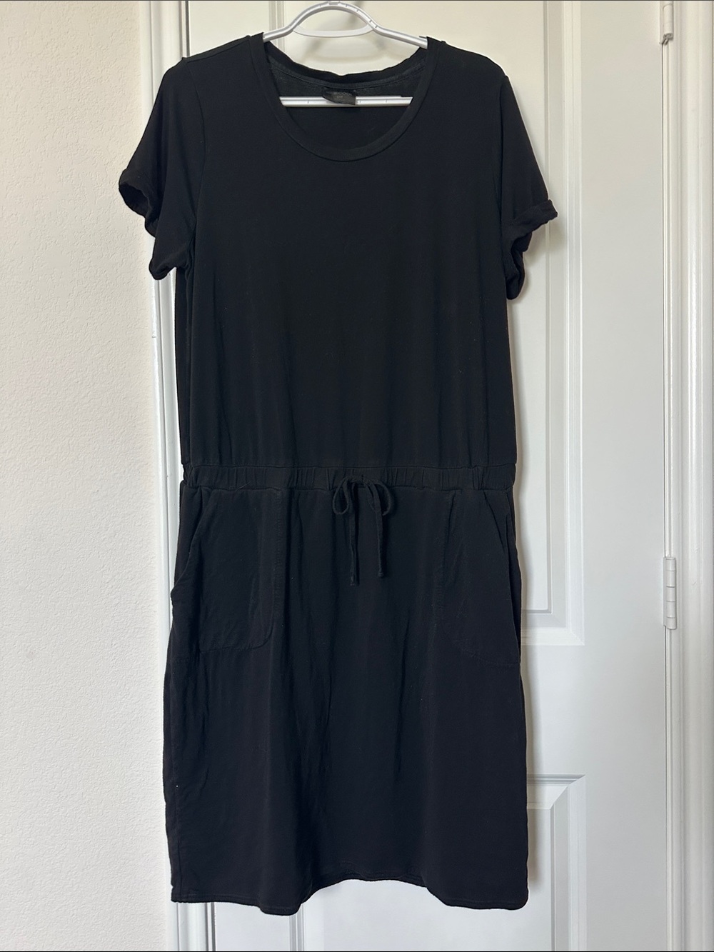 32 Degrees Cool Black Pocket T-Shirt Dress
